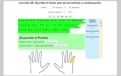 Leccion Escribe encuentra continuacion. Precision jSuperaste Prueba! repetir 