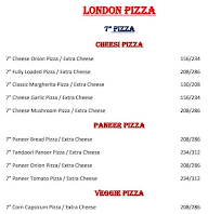 London Pizza menu 1