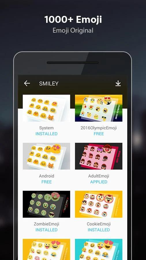 Teclado TouchPal + Emoji: captura de tela