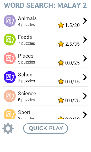 Word Search: Malay 2