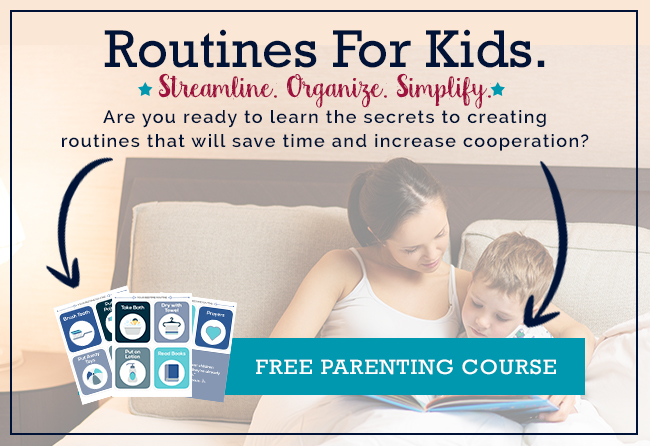 Routines with kids email series for parents