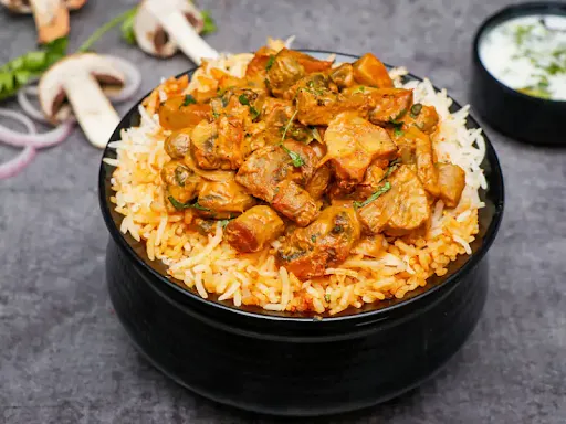 Mushroom Dum Biryani