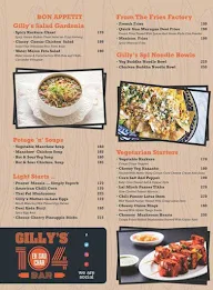 Gilly's 104 Bar menu 2