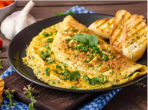 Stuffed Vegetable & Chicken Omelette (2 Eggs)