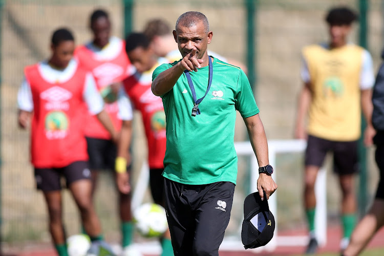 South Africa U17 head coach Duncan Crowie during the U17 African Cup of Nations training session at Mohamed Hamlaoui Stadium in Constantine, Algeria on May 5.