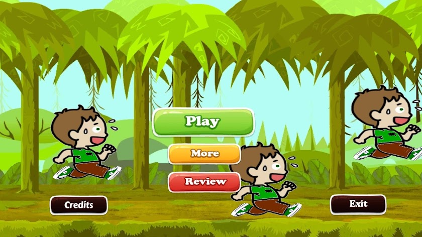 Fast Ben 10 Level Jungle Run Screen 1