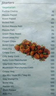 Rachakonda's Bar & Resturant menu 3