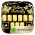 Golden Butterfly GO Keyboard Theme4.5