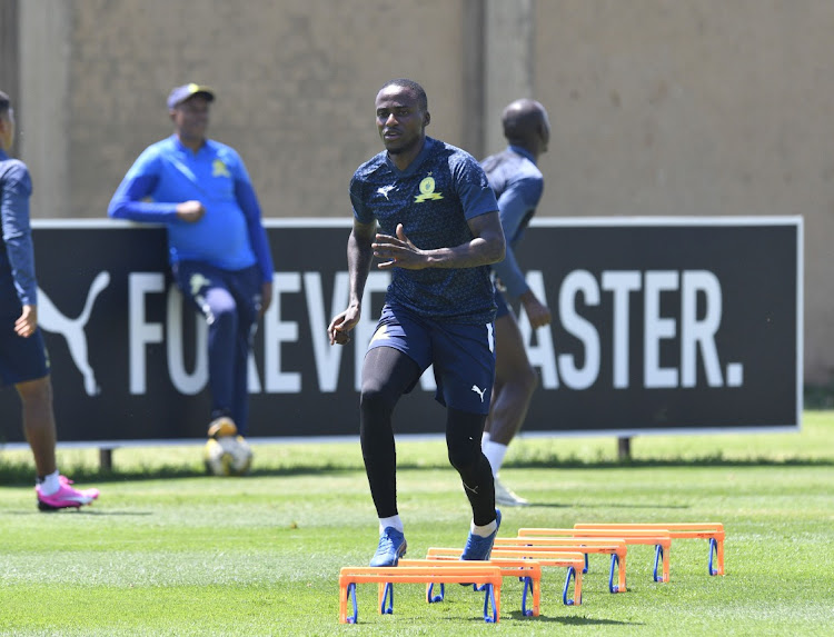 Thembinkosi Lorch of Mamelodi Sundowns during Mamelodi Sundowns Media Day at Chloorkop in Kempton Park on 15 February 2024.