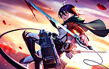 Mikasa Ackerman Attack on Titan New Tab small promo image