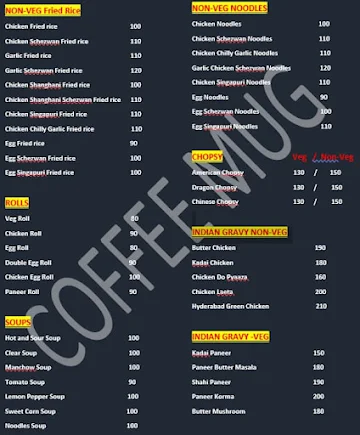 Coffee Mug Restro Cafe menu 