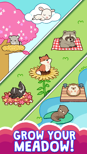 Merge Meadow - Meilleur jeu de fusion d'animaux APK MOD screenshots 4