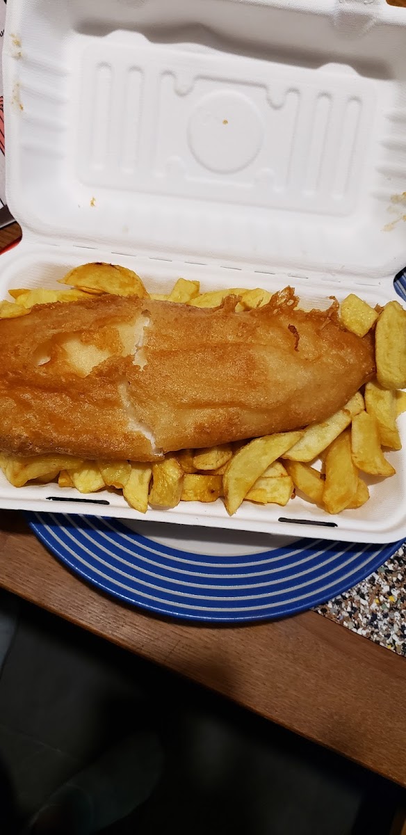 Gluten-Free Fish & Chips at Brixham Fish Restaurant & Takeaway