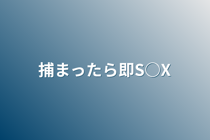 「捕まったら即S○X」のメインビジュアル