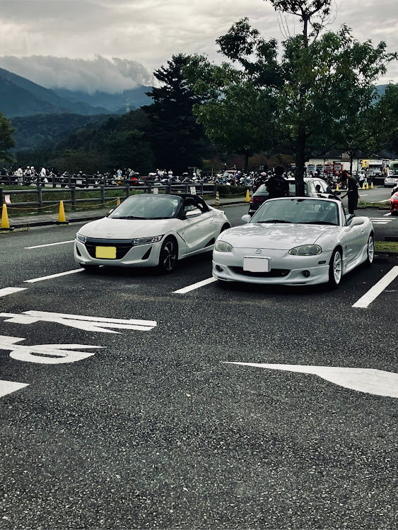 ロードスターの白×白コラボ・ドライブ楽しい⤴︎・一眼レフで撮影してもらった・感謝感激・S660に関するカスタム事例の投稿画像9枚目