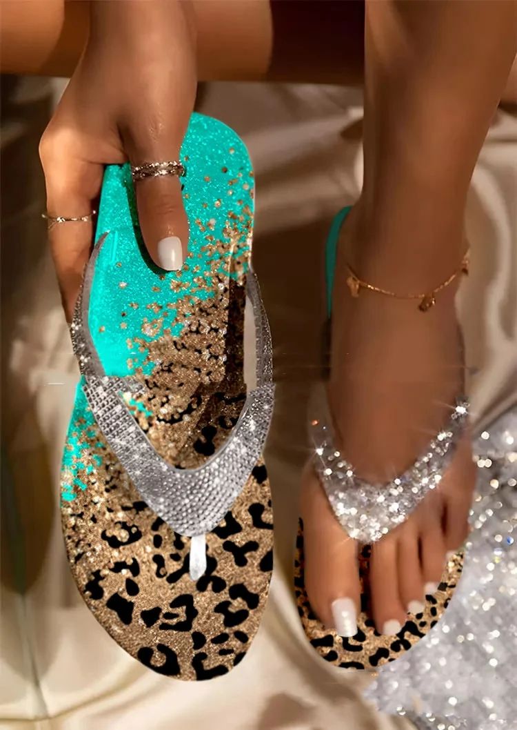 Title 5, Sandalias de dedo para mujer con pedrería para ...