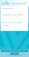 PANCREAZE Dosing Assistant App Screenshot