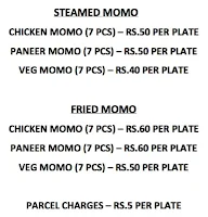 Momo Junction menu 1