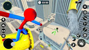 Flying Spider Rope Hero Games Screenshot