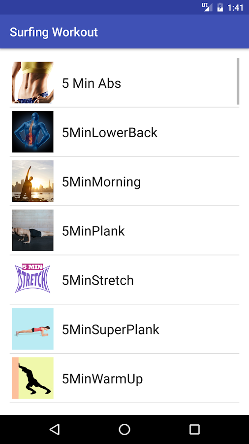 Surf Workout Fitness Training Screen 3
