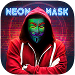 Cover Image of ดาวน์โหลด Neon Mask Photo Editor 🎭 Face Mask Camera App 1.0 APK