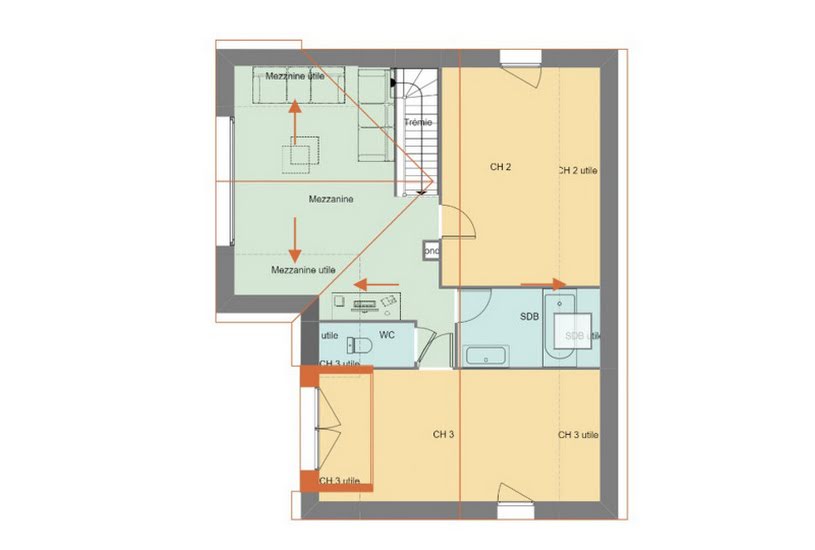  Vente Terrain + Maison - Terrain : 465m² - Maison : 139m² à Vannes (56000) 