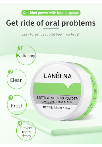 Title 5, LANBENA Teeth Whitening Powder Lime Achieve a B...