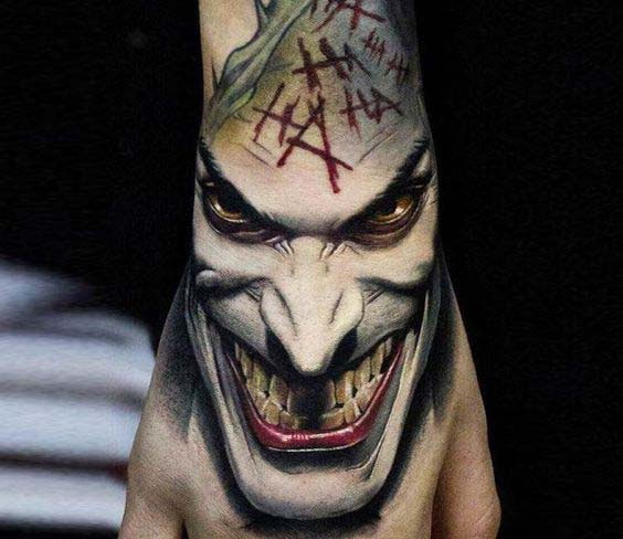 joker tattoos for women