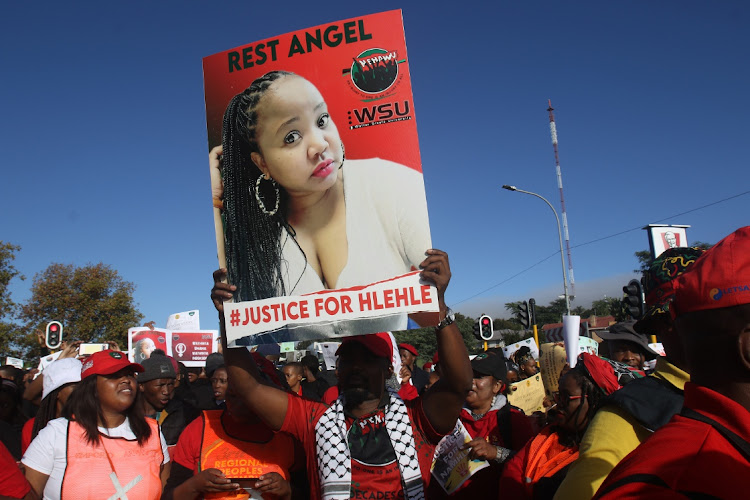 A GBV march for Namhla Mtwa in the streets of Mthatha where all political parties met and spoke in one voice against the killing of women.