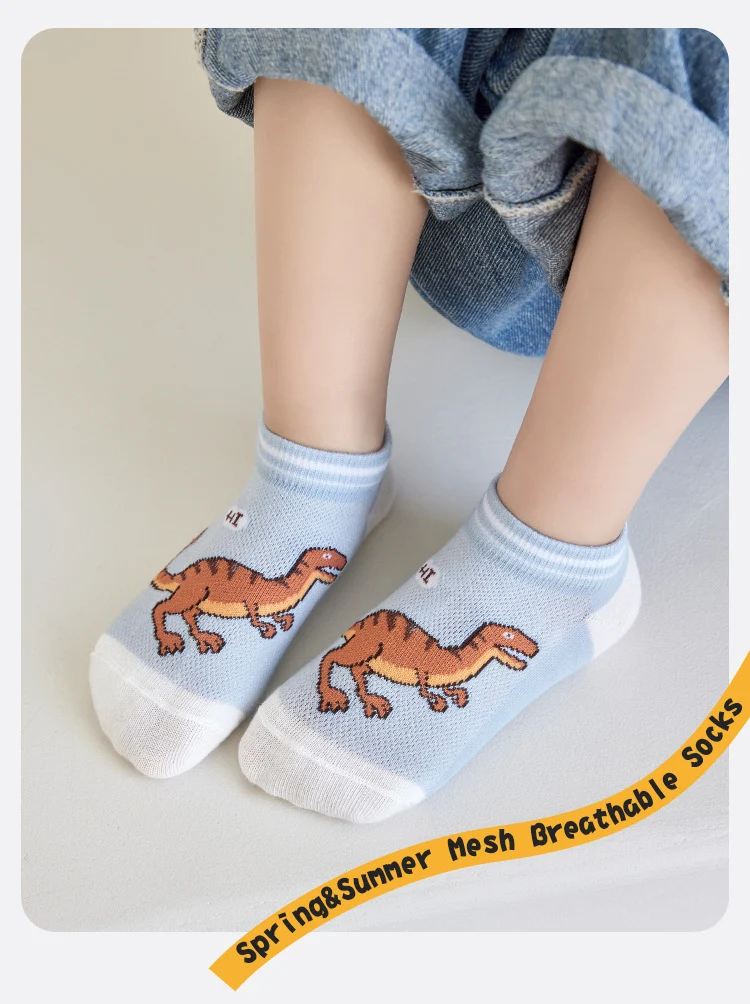 Title 5, Chaussettes fines en maille pour enfants, motif...