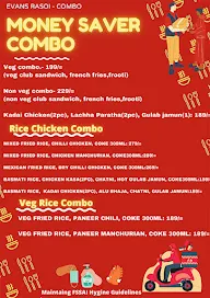 Evans Rasoi menu 1