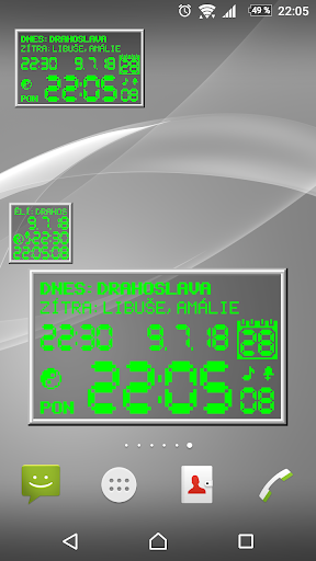 LCD clock and name-day FREE