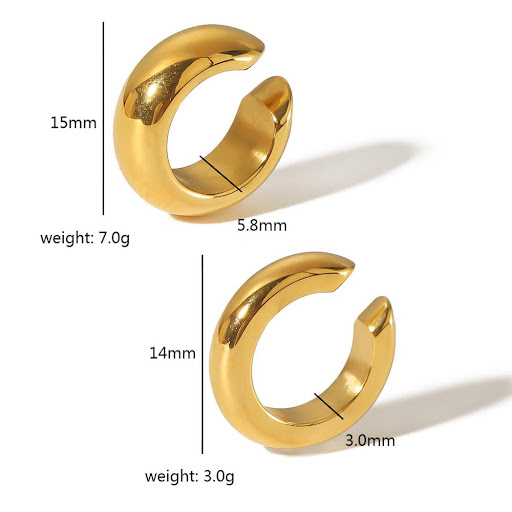 Title 5, High-Grade Titanium Steel Ear Clips No Piercing...