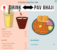 Pav Bhaji Te Shake menu 1