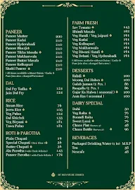 K Bhagat Tarachand menu 1