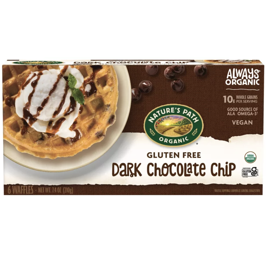 Gluten Free Dark Chocolate Chip Waffles