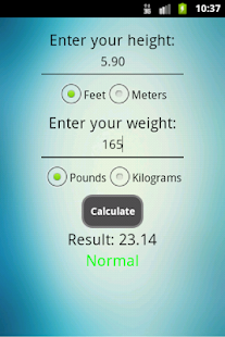 Body Mass Index Calculator - náhled