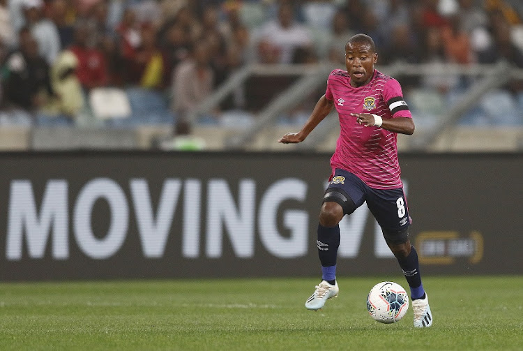 Thabo Matlaba of Black Leopards during the Absa Premiership match between Kaizer Chiefs and Black Leopards at Moses Mabhida Stadium on August 10, 2019 in Durban, South Africa.