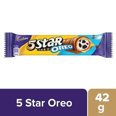 Cadbury 5 Star Oreo Chocolate Bar - 42 gm