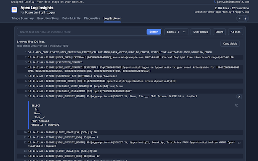 Apex Log Insights screenshot 5