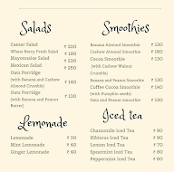 Quench By Saladrink menu 1