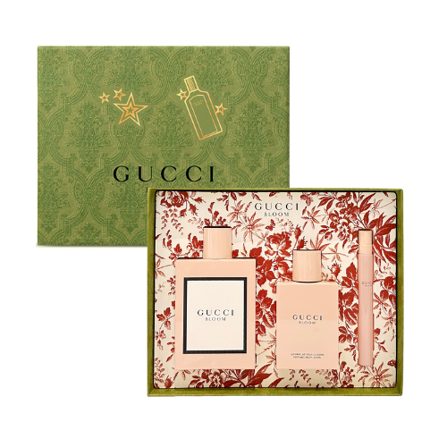 Bộ quà tặng Nước hoa Gucci Bloom EDP 100ml + mini 7.4 ml + Body lotion 100ml XMAS 23_TGNH