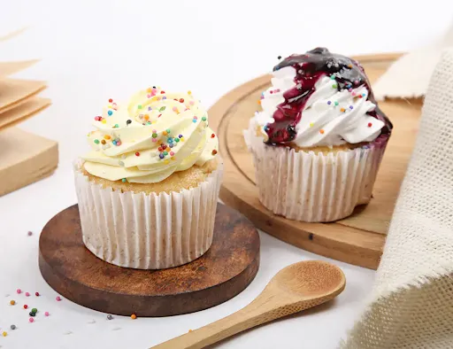 Blueberry & Vanilla Cup Cake Combo