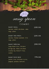 Sassy Spoon menu 2