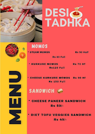 Desi Tadka menu 1