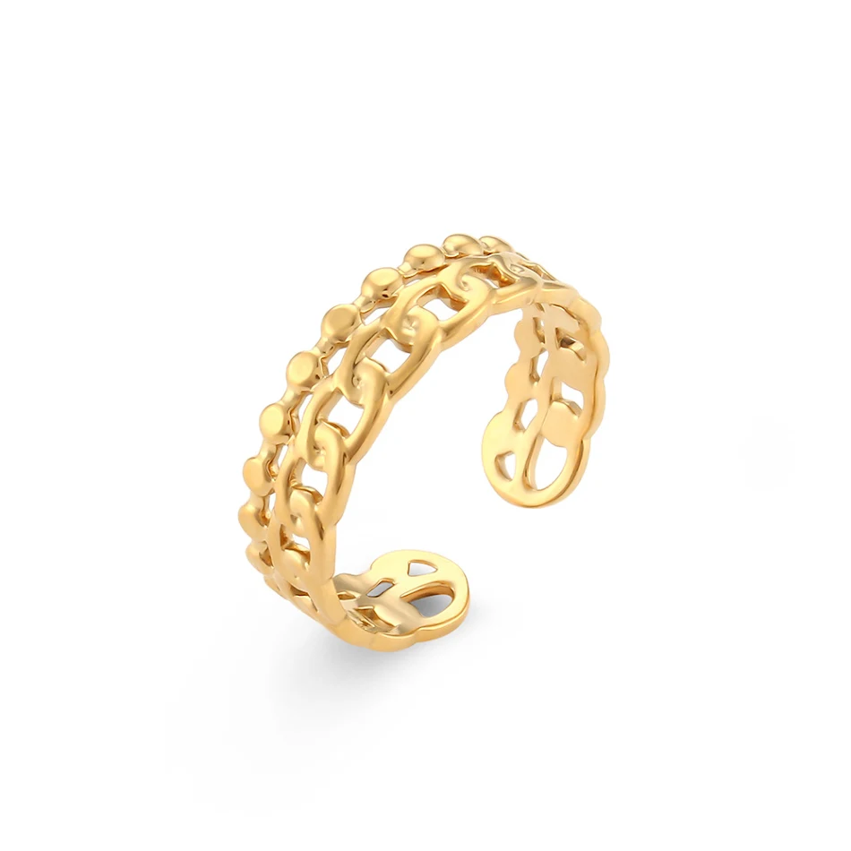 Bague en or européenne et américaine, ornement pour femme. Élégante et raffinée, ce bijou est un cadeau parfait pour toutes les occasions.