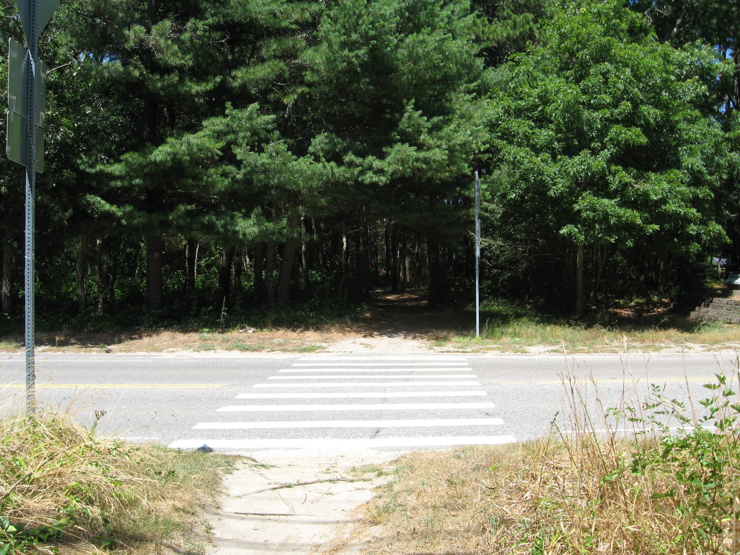 crosswalk at the Lyman Reserve