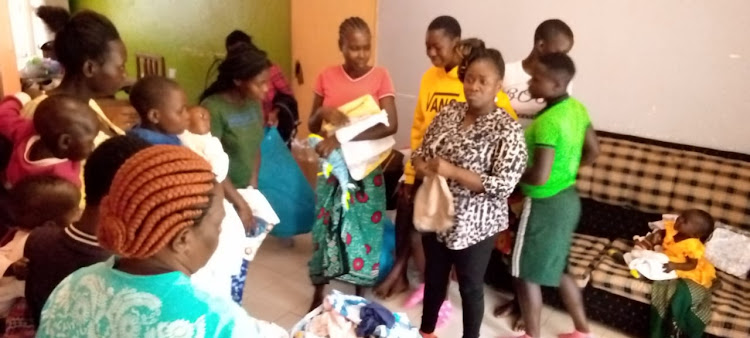 Teenage mothers at the Binti Care Foundation.