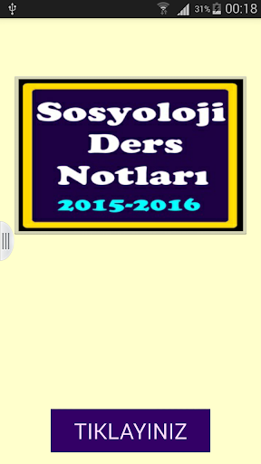 Sosyoloji Ders Notu 2015 2016