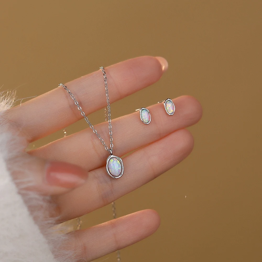 Title 2, S925 sterling zilveren ketting met synthetische...